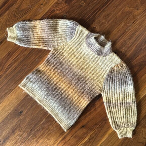 Heartloom Sweater Amara Ombre Balloon Sleeve Brushed Knit Sz XS NWT - Picture 8 of 14